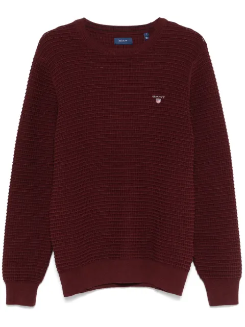 Gant textured cotton sweater