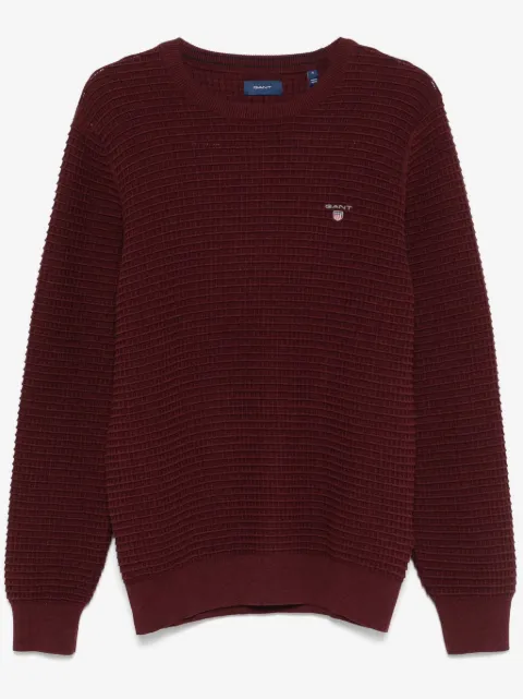 Gant textured cotton sweater