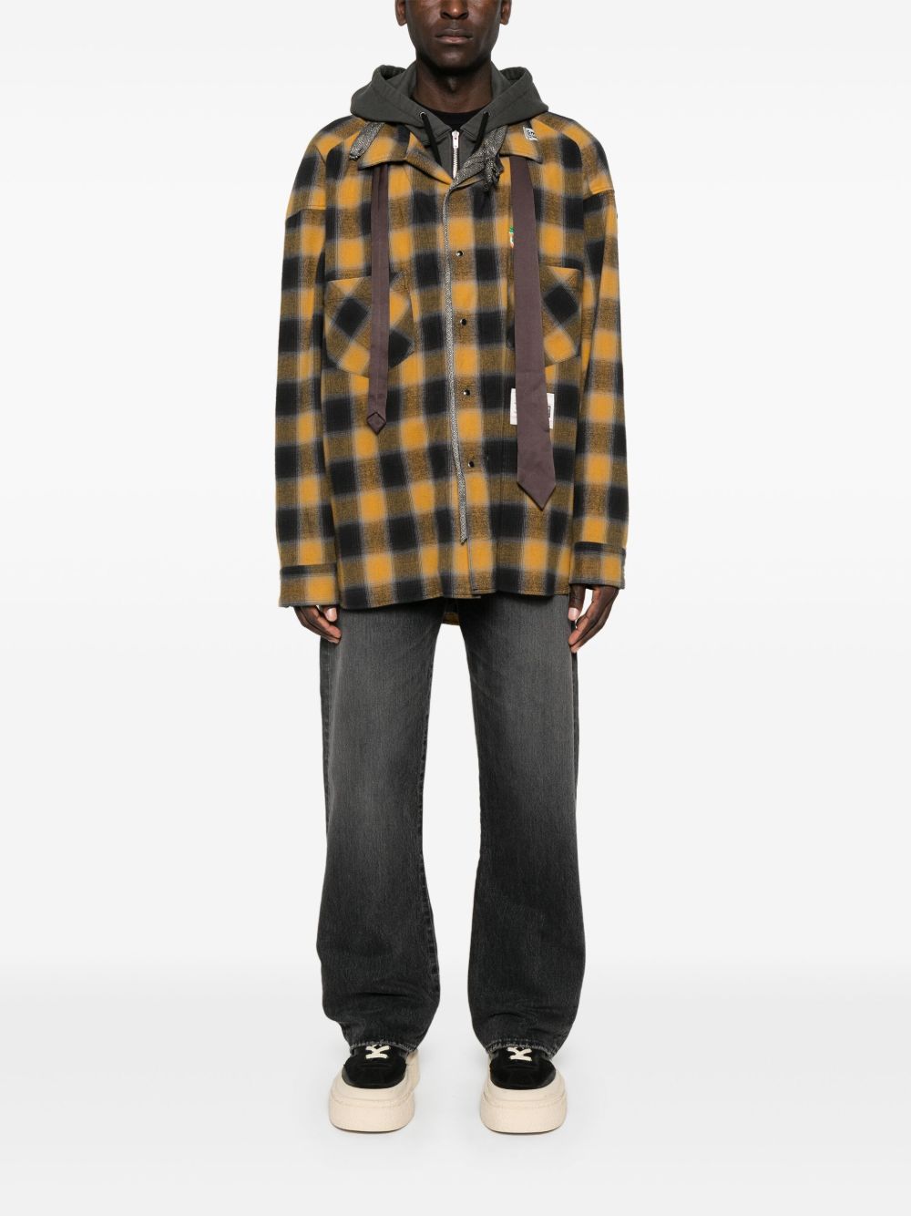 Image 2 of Maison MIHARA YASUHIRO plaid-check shirt