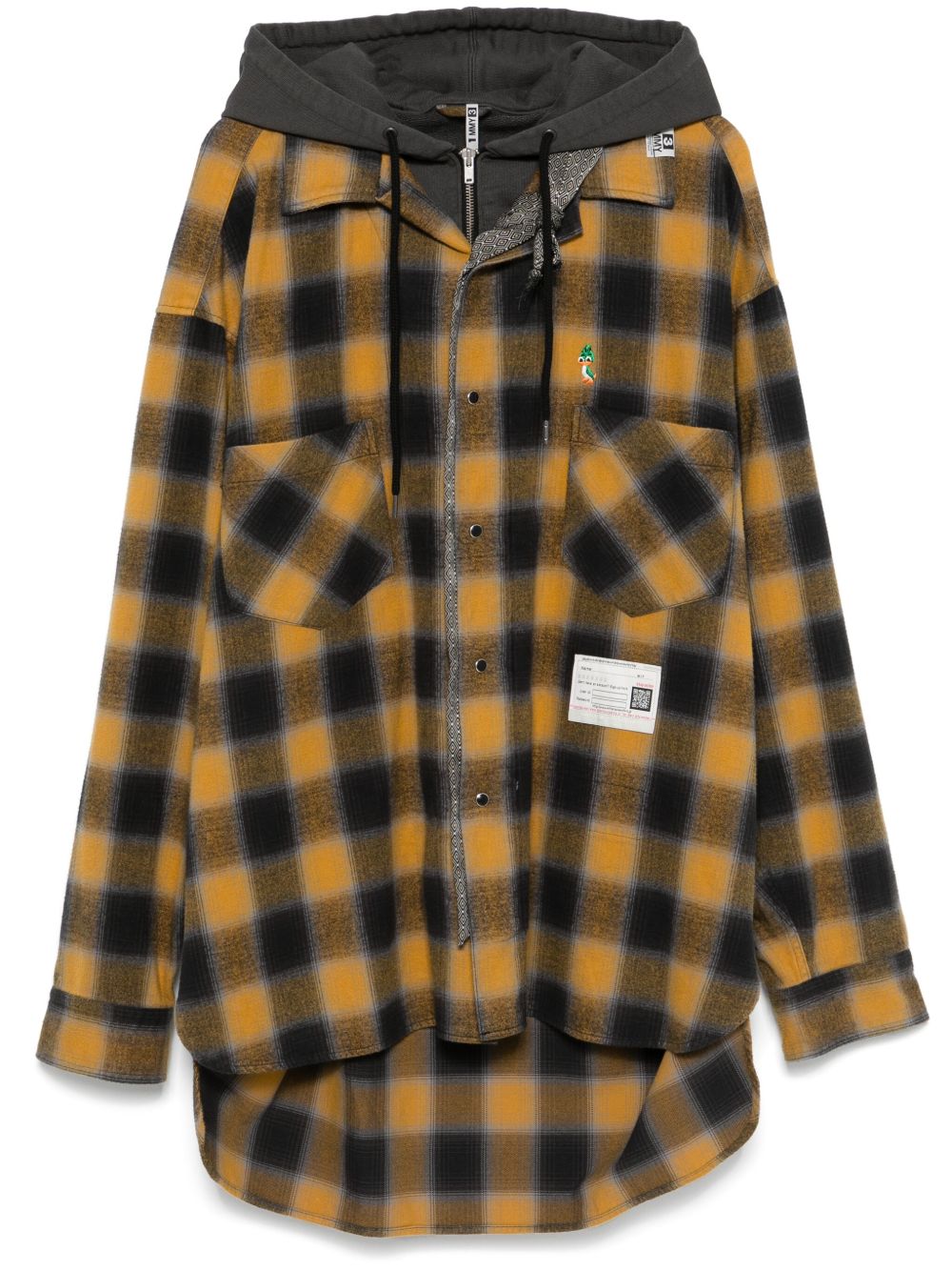 MIHARAYASUHIRO PLAID-CHECK SHIRT