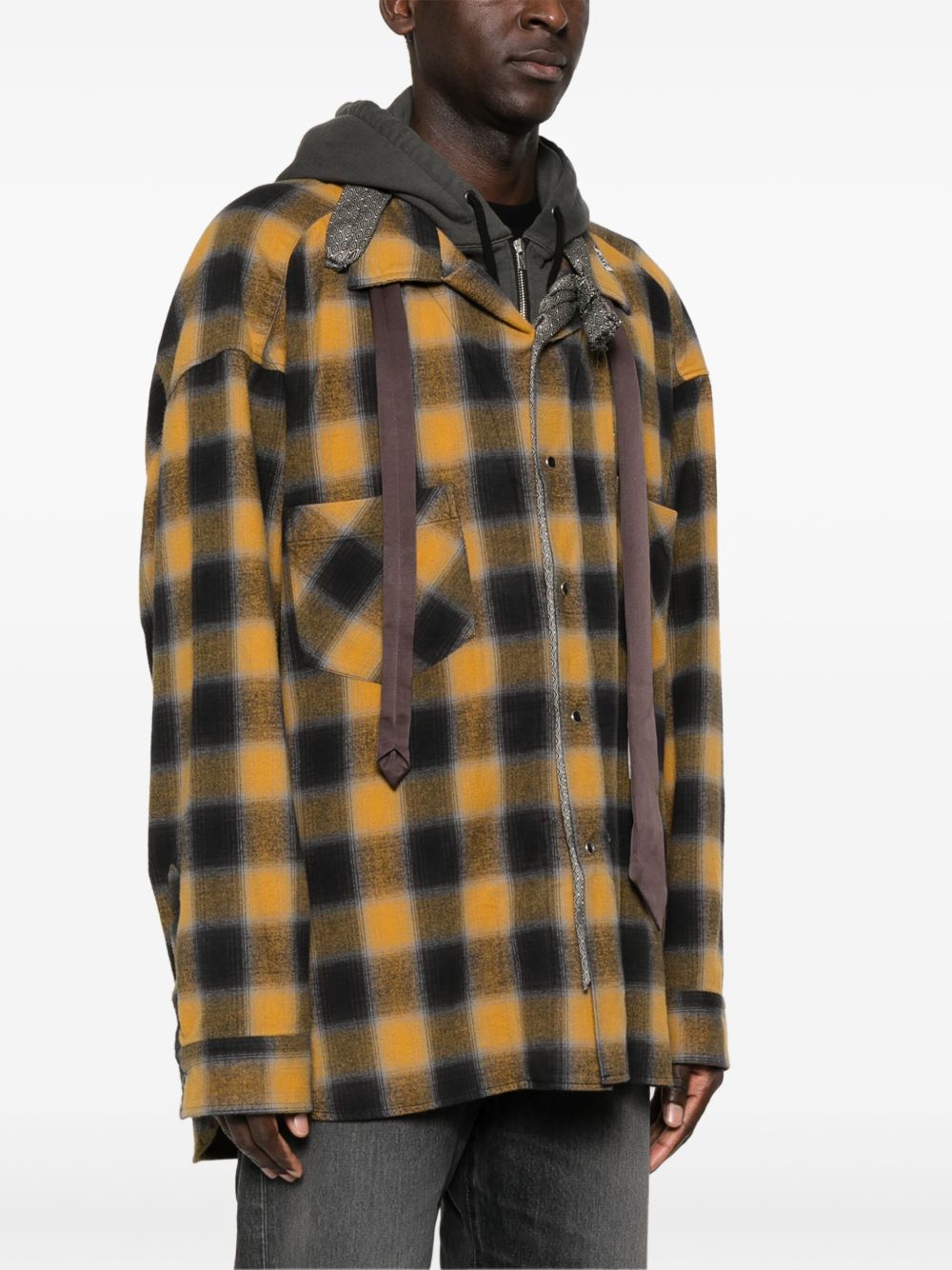 MIHARAYASUHIRO PLAID-CHECK SHIRT