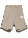 Maison MIHARA YASUHIRO layered cargo shorts - Green