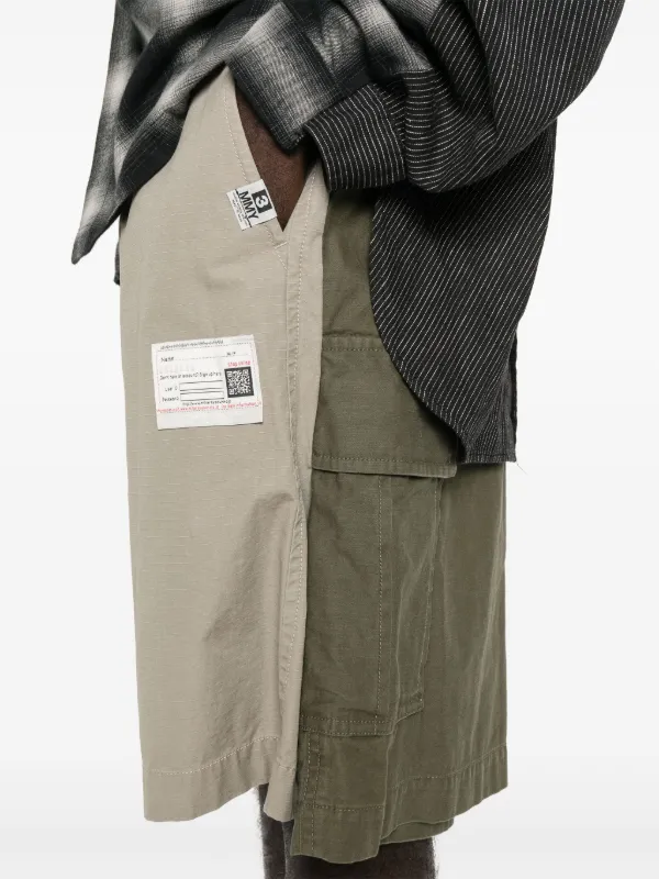 Maison MIHARA YASUHIRO Layered Cargo Shorts | Green | FARFETCH