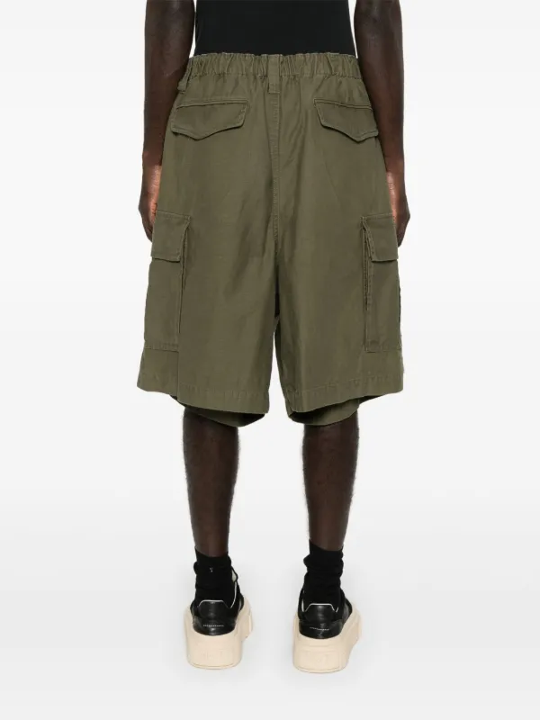 Maison MIHARA YASUHIRO レイヤード カーゴショートパンツ | グリーン  