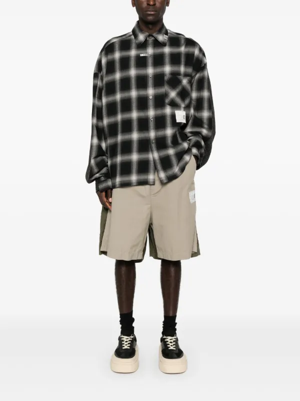 Maison MIHARA YASUHIRO Layered Cargo Shorts | Green | FARFETCH