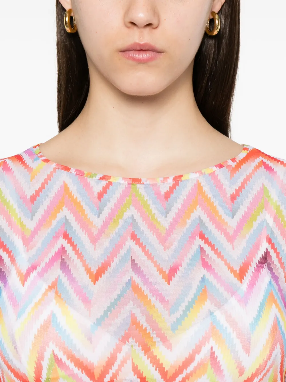 Missoni Top met zigzag-print Roze