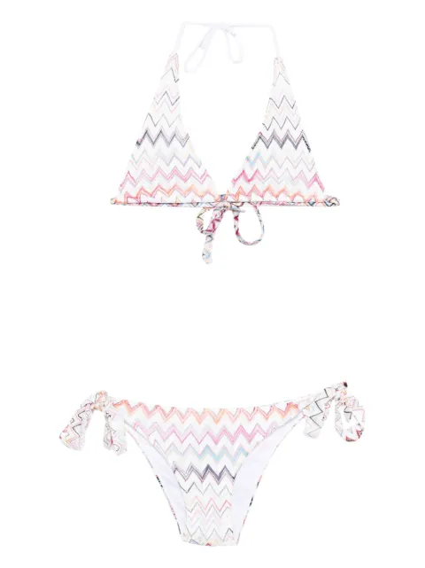 Missoni zigzag-motif bikini set