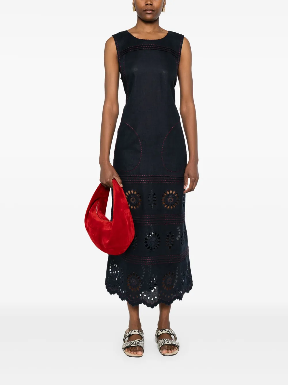 Vita Kin Zuzula midi dress - Blauw
