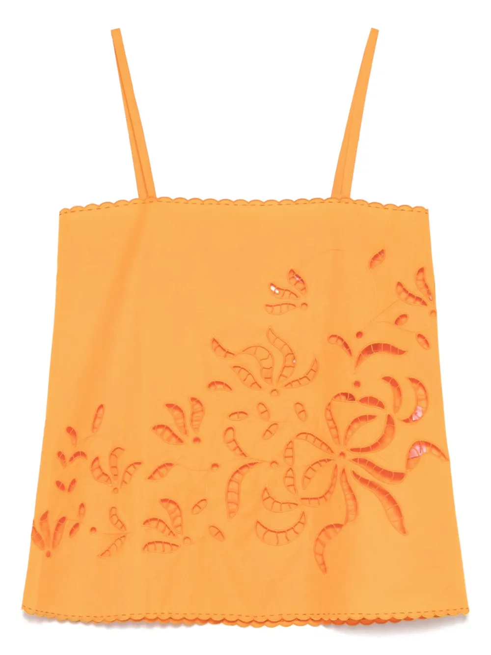 Vita Kin embroidered top | Orange | Image 1