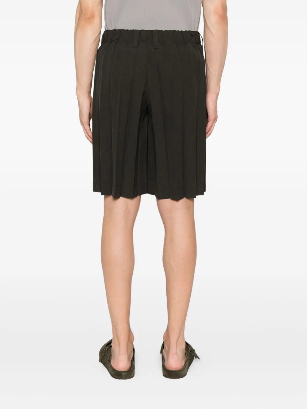 Homme Plissé Issey Miyake Geplooide shorts Bruin