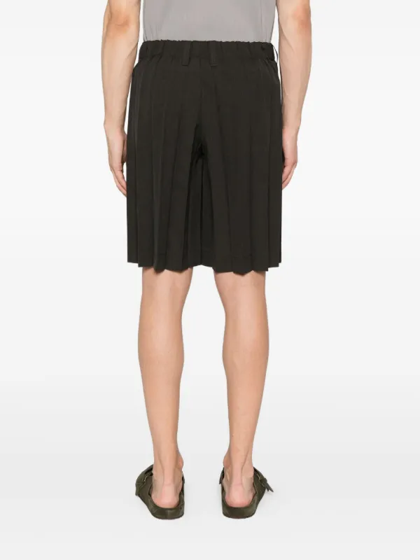 HOMMEPLISSE ISSEY MIYAKE プリーツ ショートパンツ Homme Plissé Issey Miyake プリーツ ショートパンツ | ブラウン
