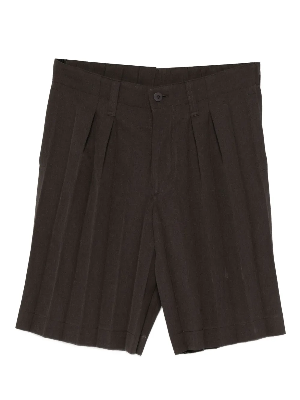 Homme Plissé Issey Miyake Geplooide shorts Bruin