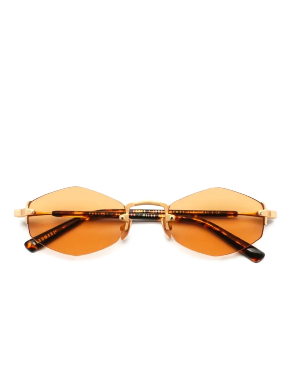 Gast Lunar geometric-frame sunglasses | Gold | Image 1
