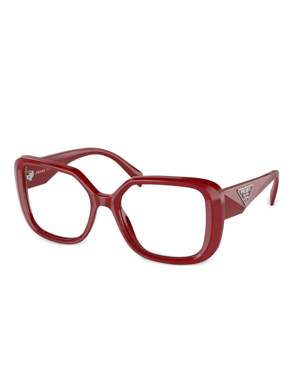 Prada Eyewear square-frame glasses - Rood