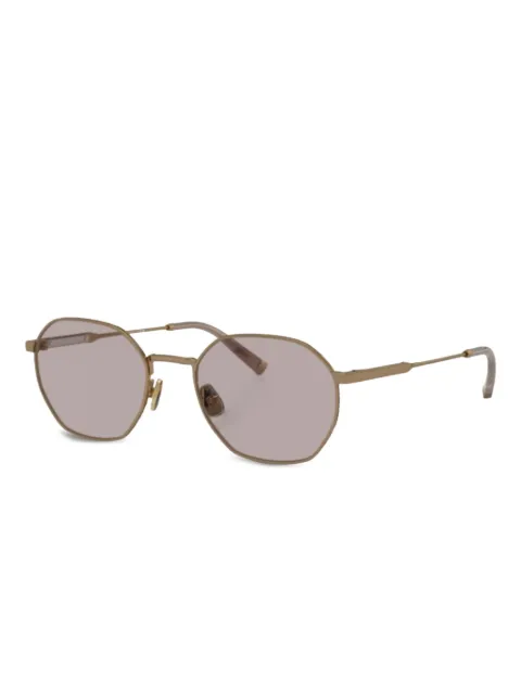 Brunello Cucinelli lentes de sol con armazón geométrica