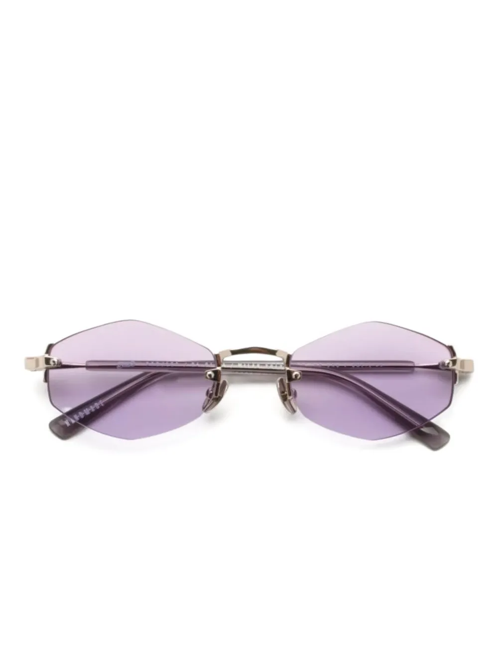 Gast Lunar geometric-frame sunglasses | plateado | Image 1