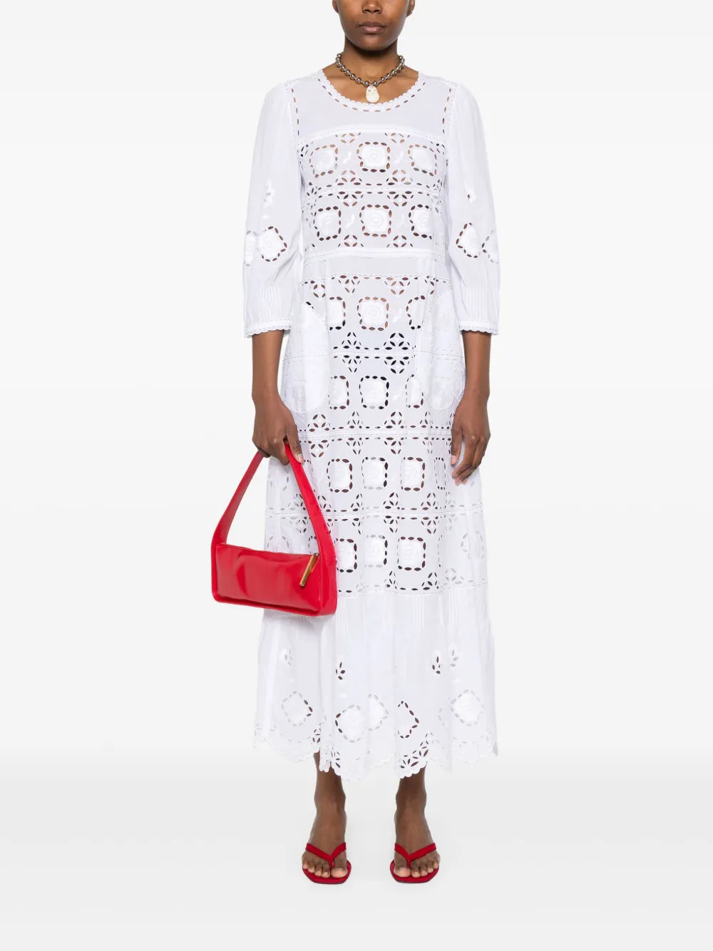 Vita Kin Grace midi dress - Wit