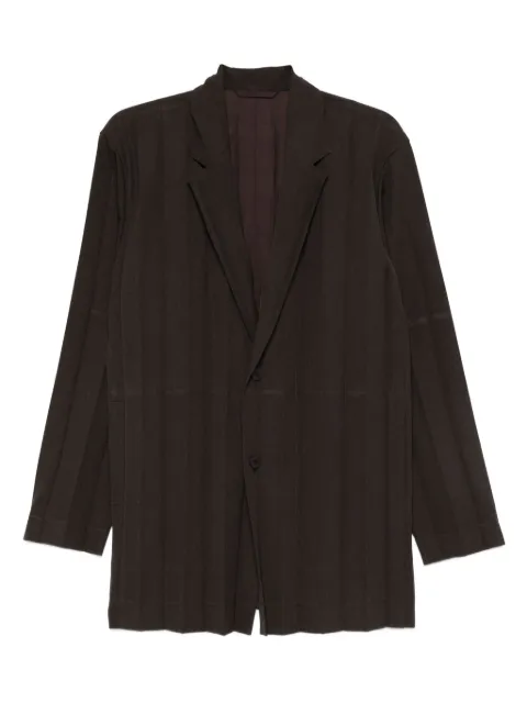 Homme Plissé Issey Miyake pleated single-breasted blazer