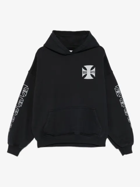 RHUDE logo-print hoodie