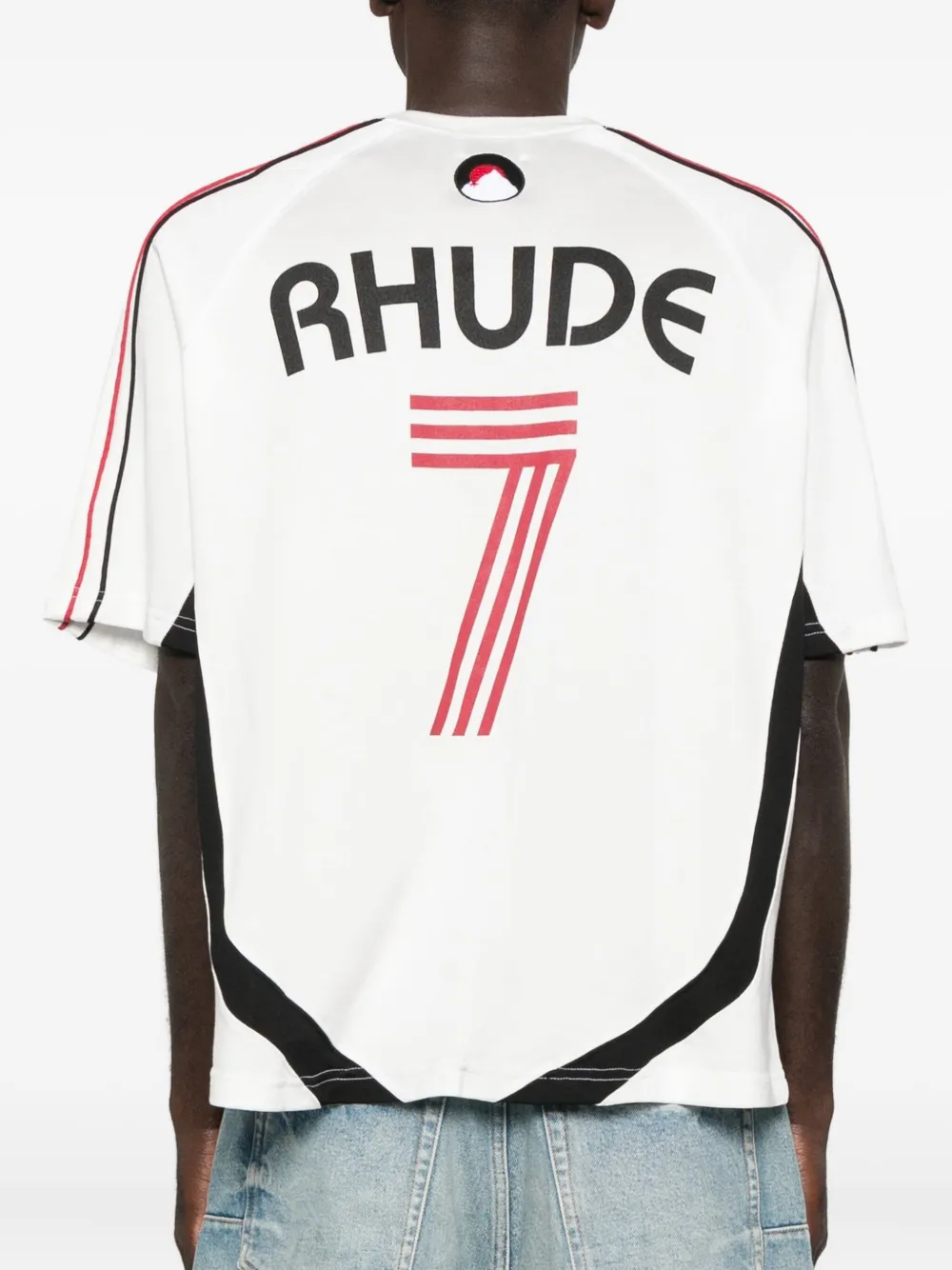 Rhude White Lundun Soccer Jersey T-shirt In White