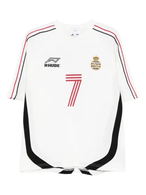 RHUDE panelled team T-shirt