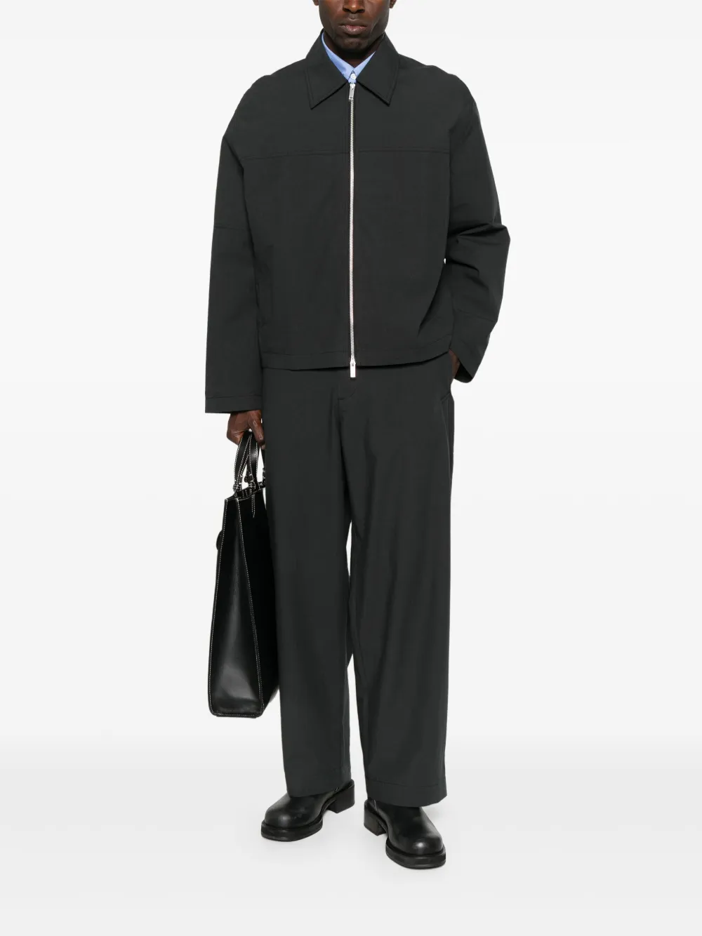 Studio Nicholson cotton trousers | Regular-Fit & Straight Leg Pants | Image 2