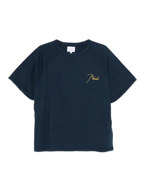 RHUDE embroidered raglan-sleeve T-shirt