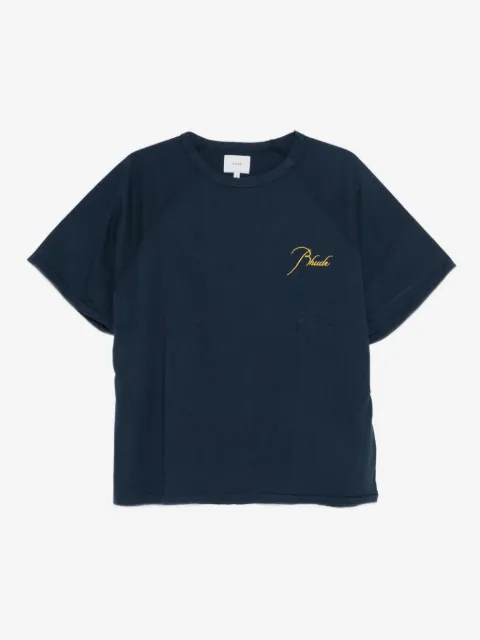 RHUDE embroidered raglan-sleeve T-shirt