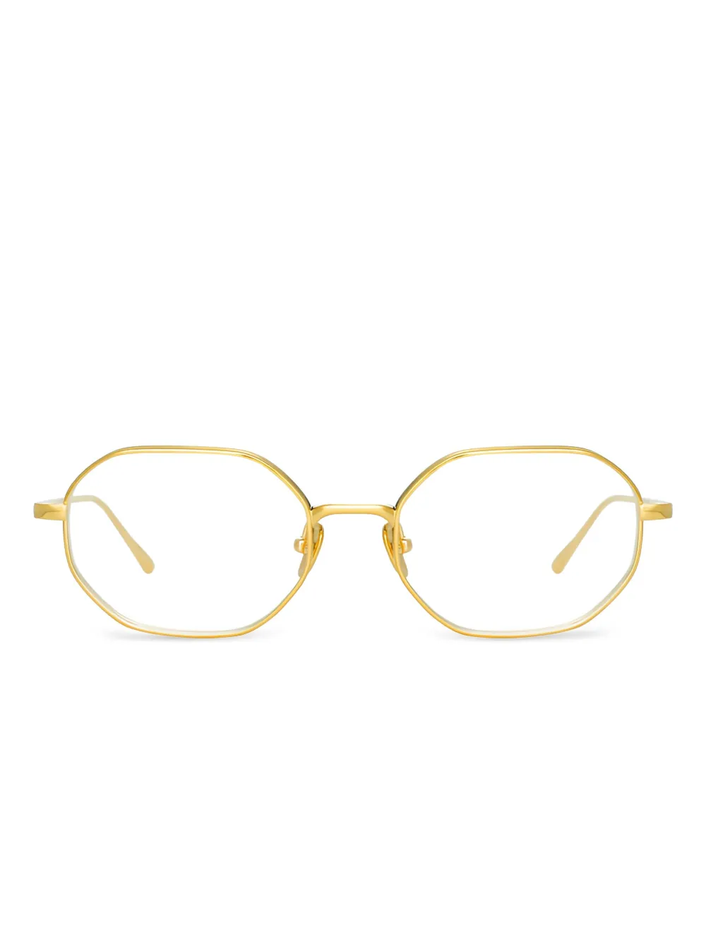 Linda Farrow Occhiali geometrici - Oro