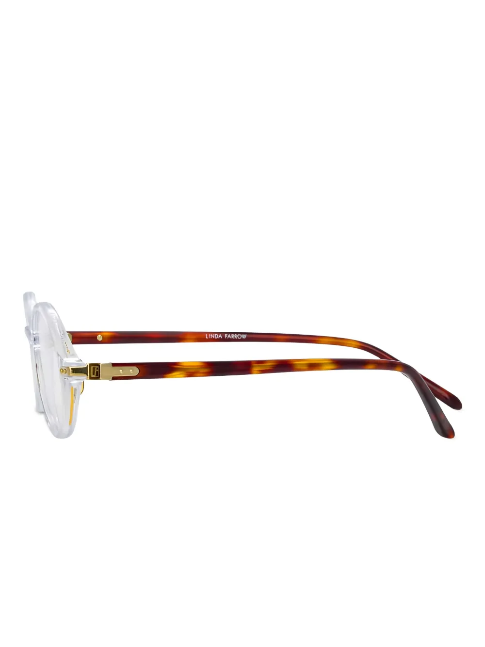 Linda Farrow Linear Eaves bril Wit