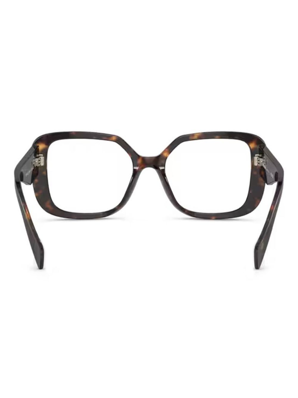 Prada Eyewear Bril met logo - Bruin