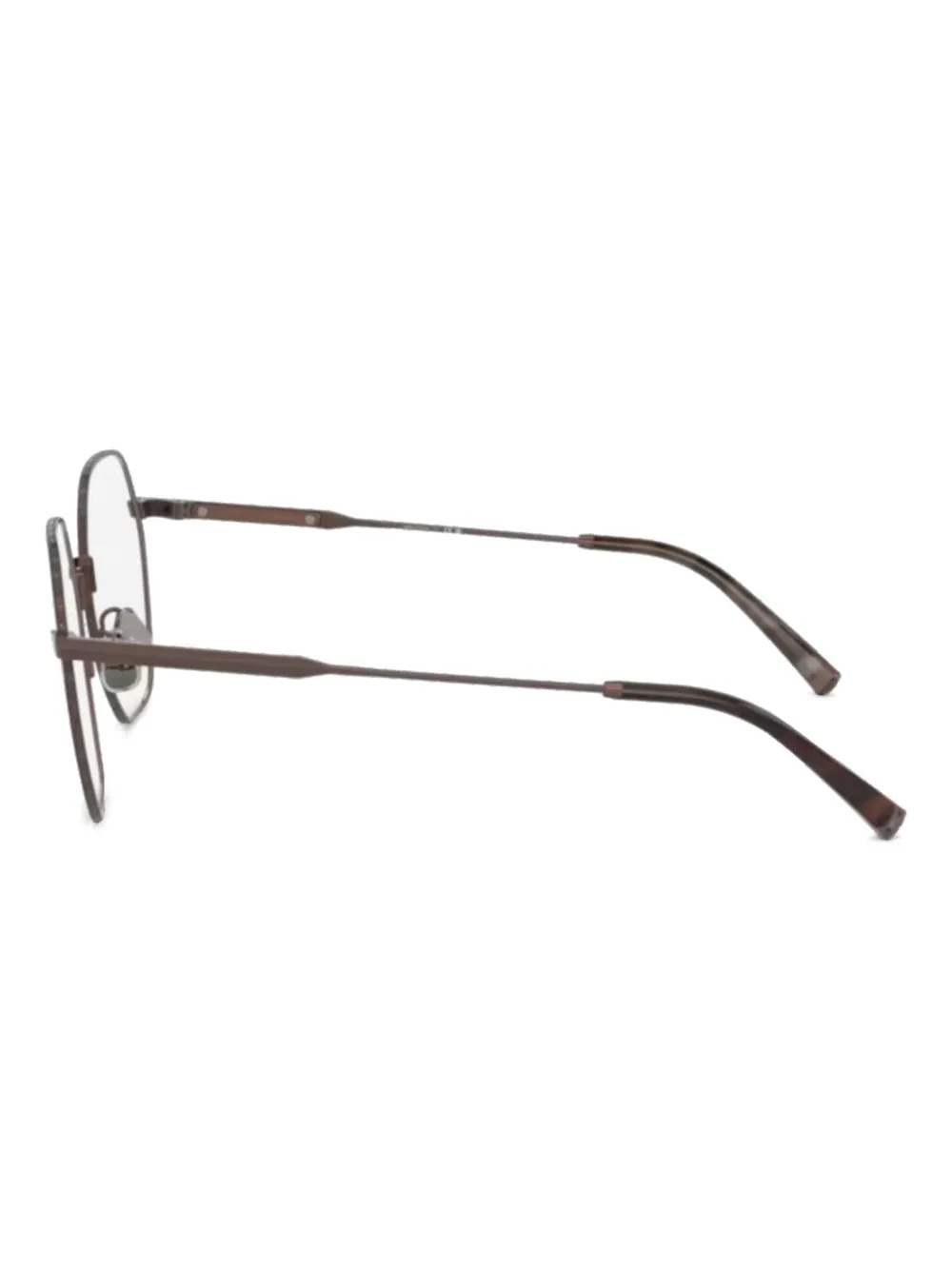 Brunello Cucinelli round-frame glasses - Zwart