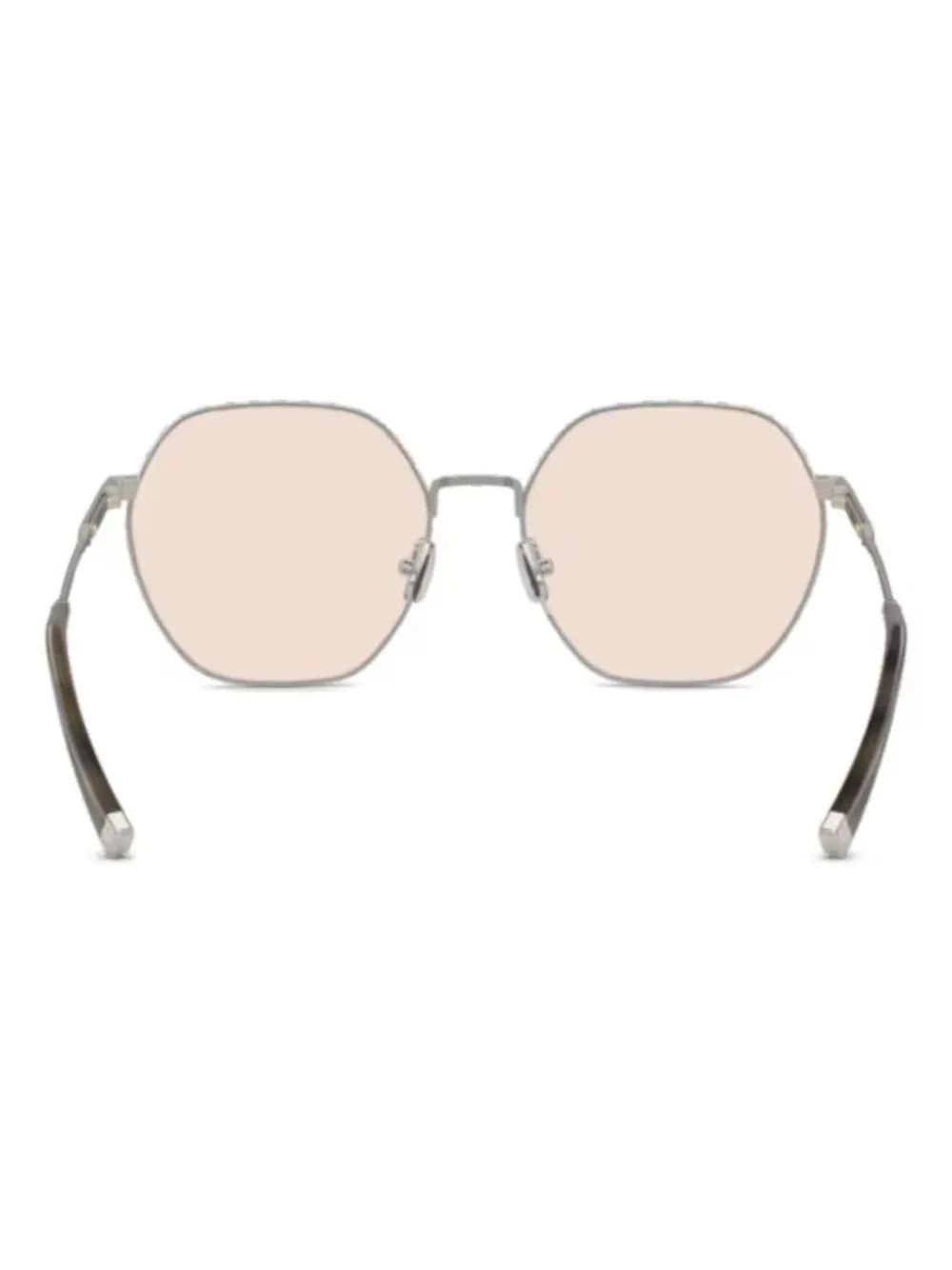 Brunello Cucinelli Zonnebril met rond montuur Zilver