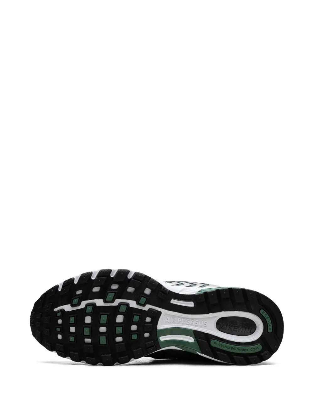 Nike Prada Dark Brown Leather Loafers In Green