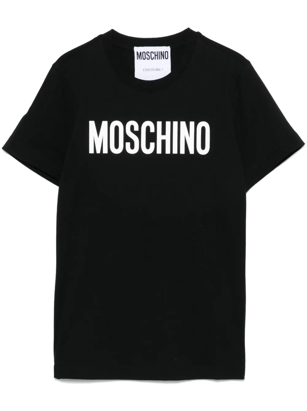 Moschino T-shirt met logoprint Zwart