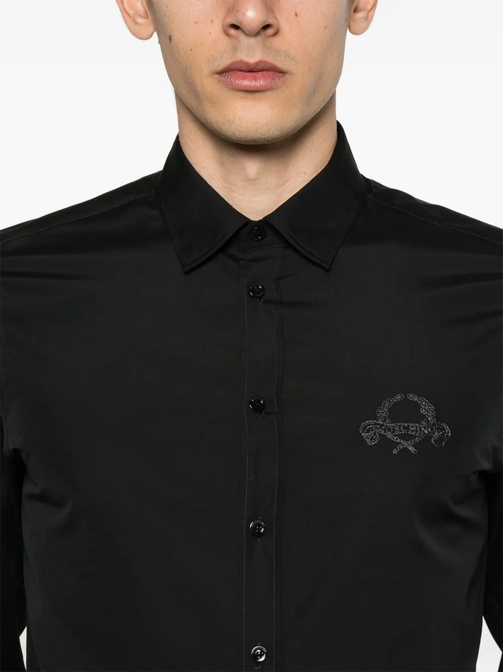 Moschino Popeline overhemd Zwart
