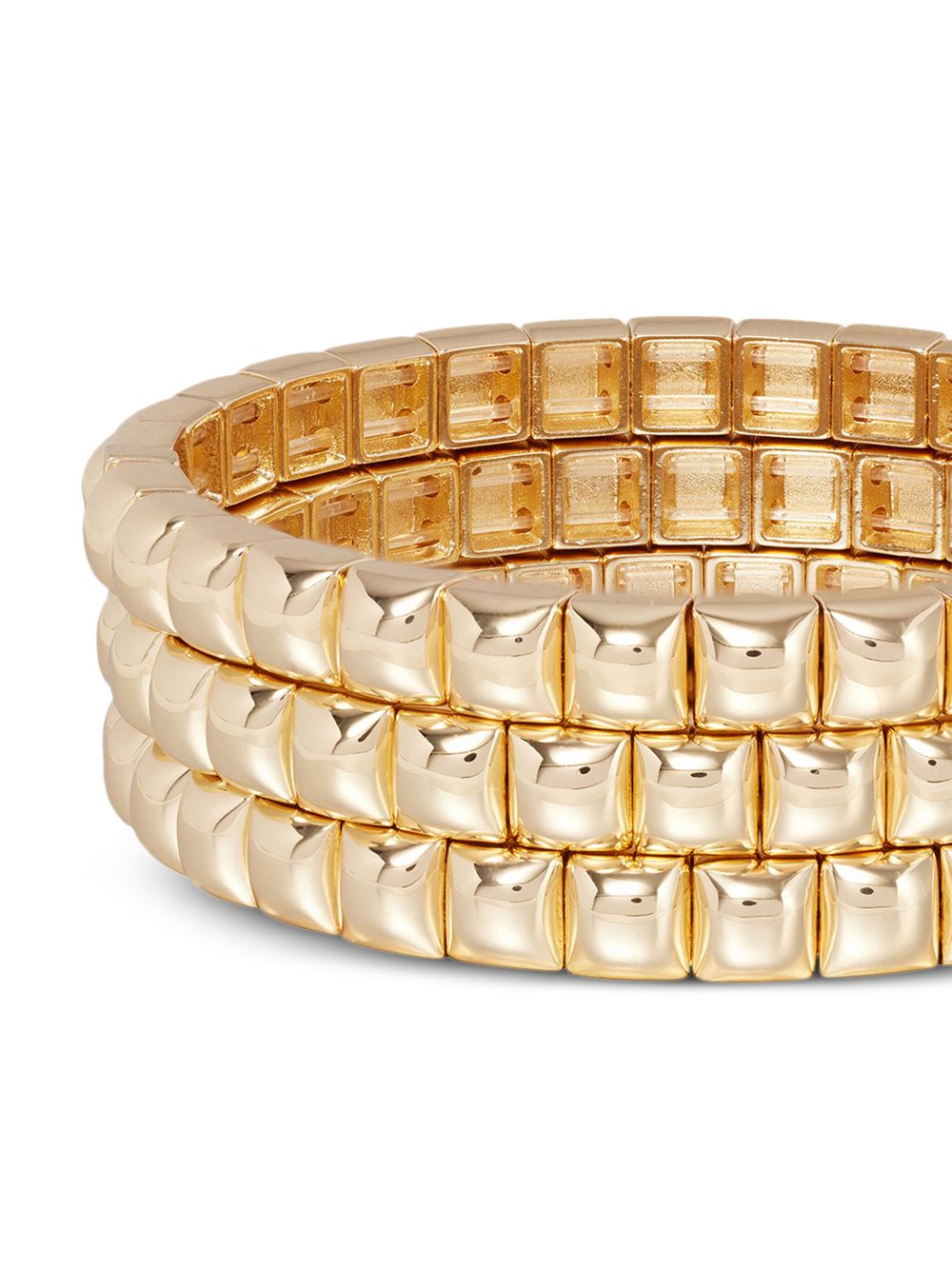 Roxanne Assoulin Mini Square Stud bracelet - Goud