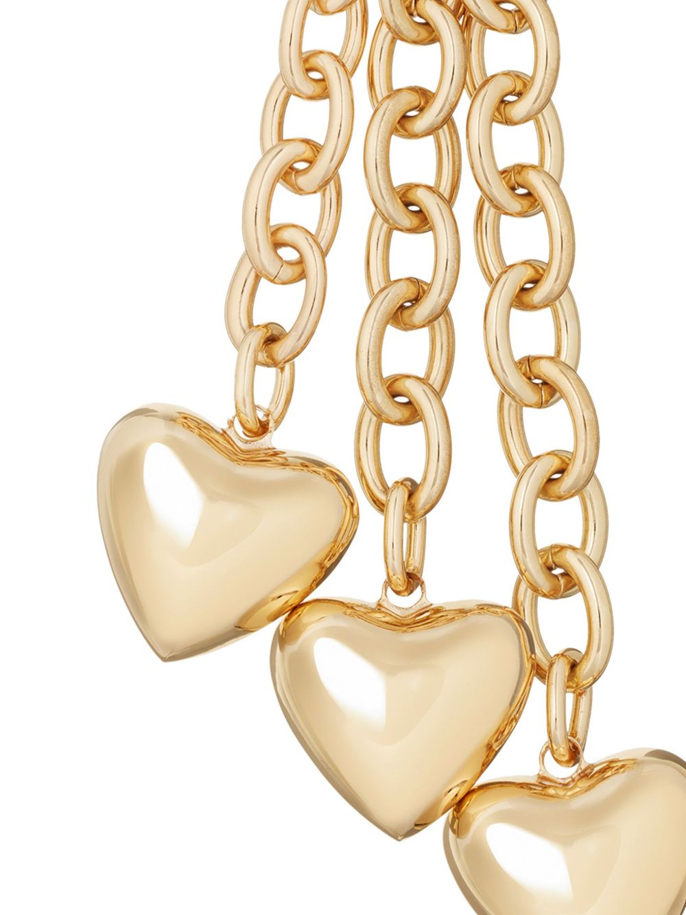 Roxanne Assoulin The Puffy Tripple Heart bag accessory - Gold