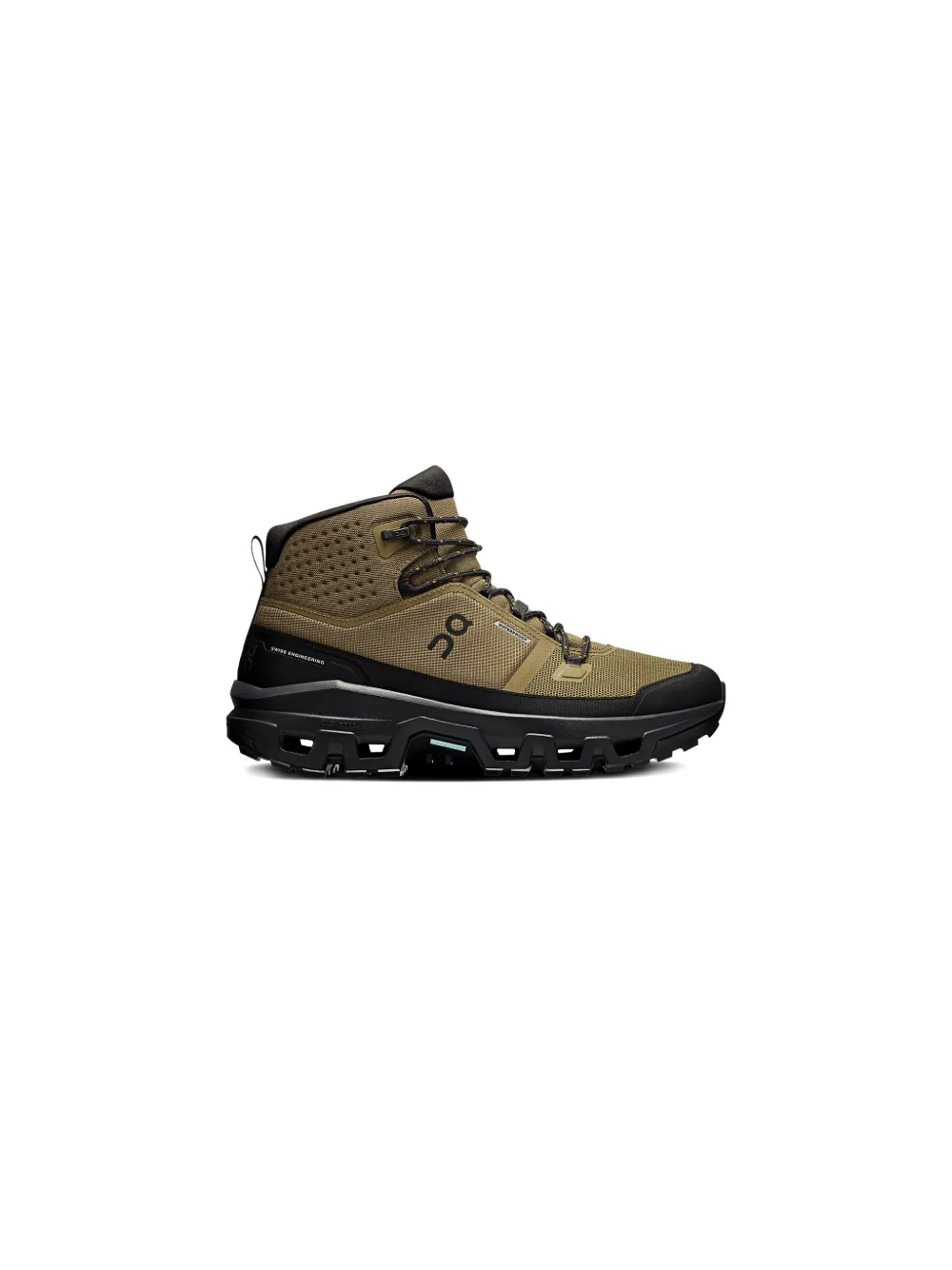 On Running Cloudrock Mid Wp "hunter/black" Hiking Boots In Brown