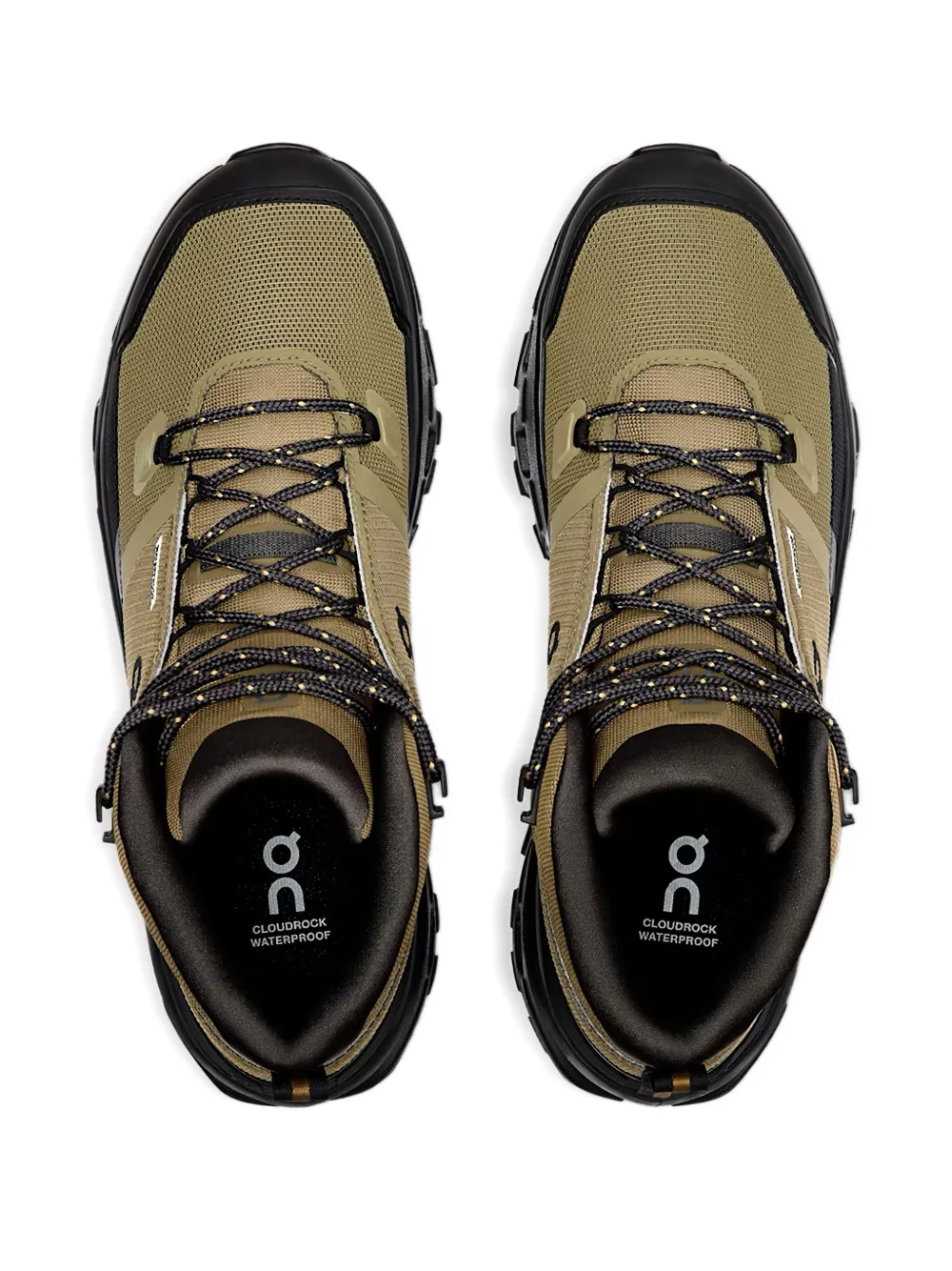 On Running Cloudrock Mid Wp "hunter/black" Hiking Boots In Brown