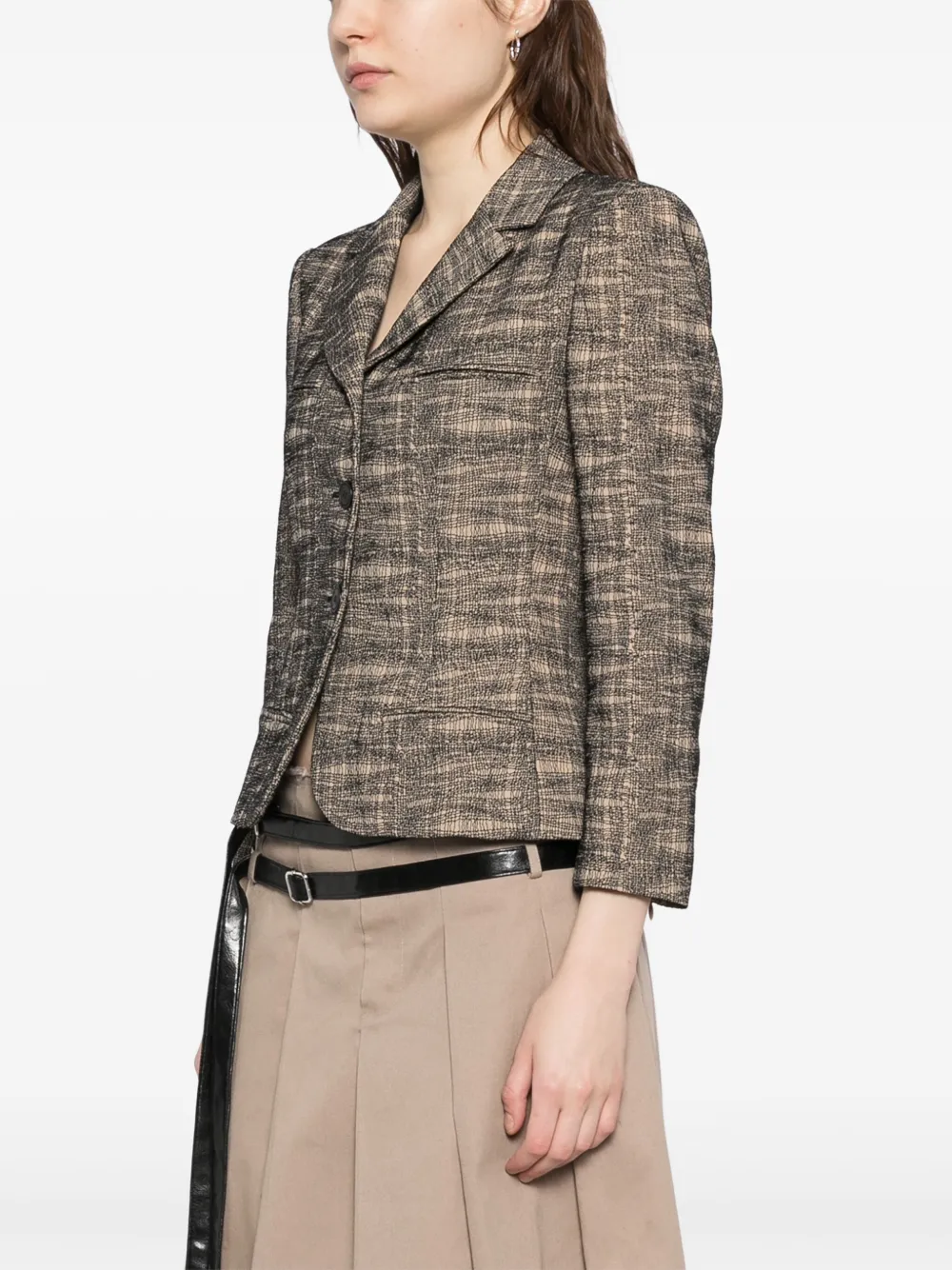 Pre-owned Chanel 2003 Single-breasted Jacket In Black
