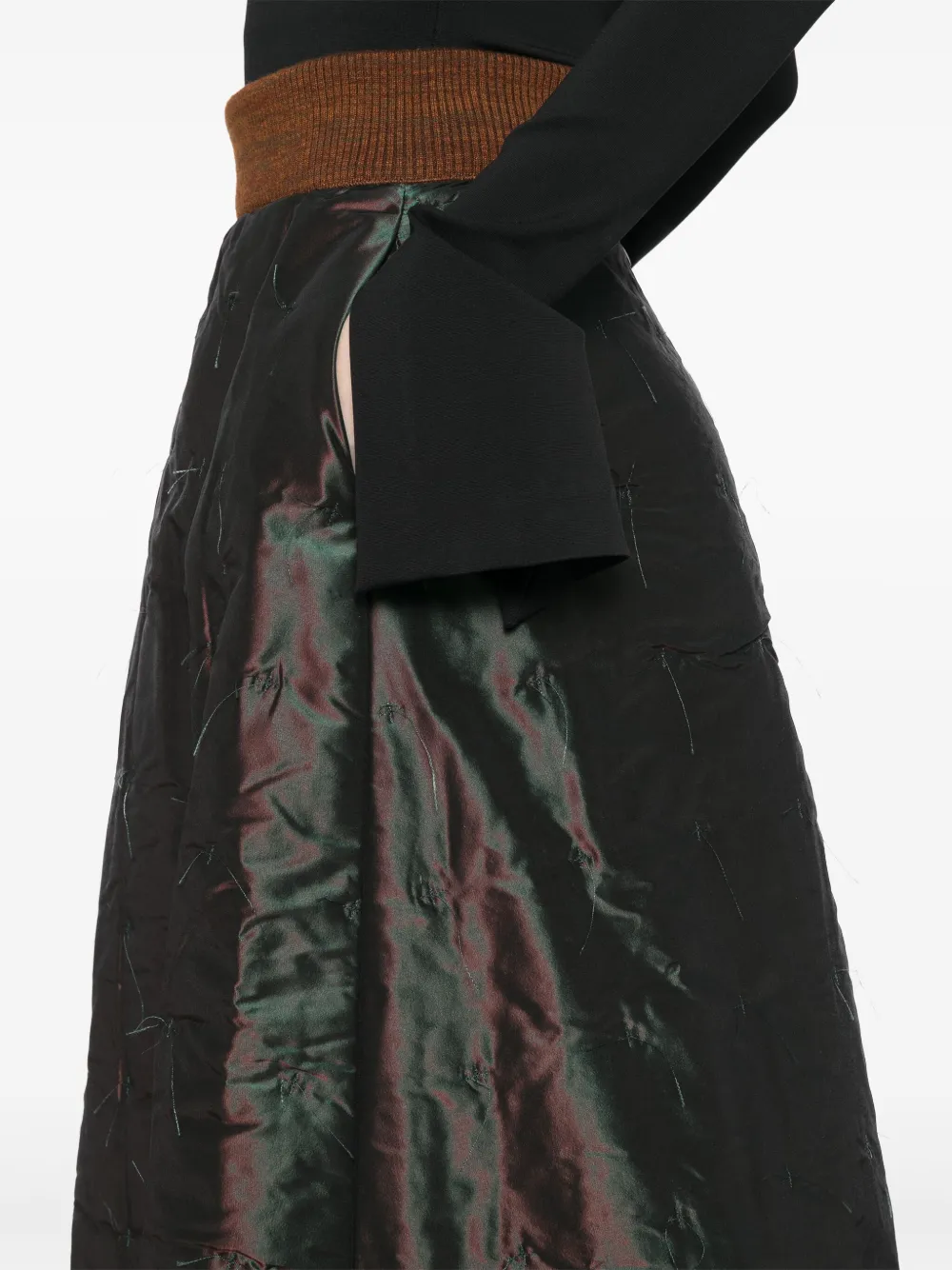 Pre-owned Chanel 1999 A-line Skirt In Black