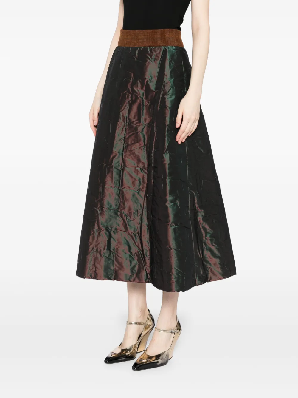 Pre-owned Chanel 1999 A-line Skirt In Black