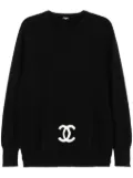 CHANEL Pre-Owned 1990-2000s crew-neck jumper - Black