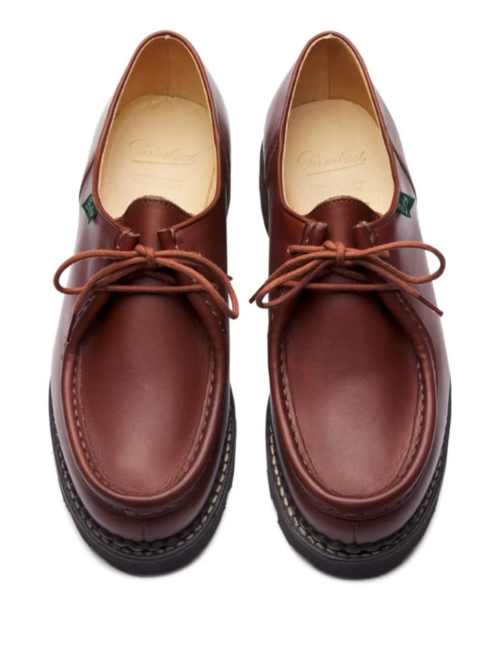 Paraboot leather derby shoes Brown