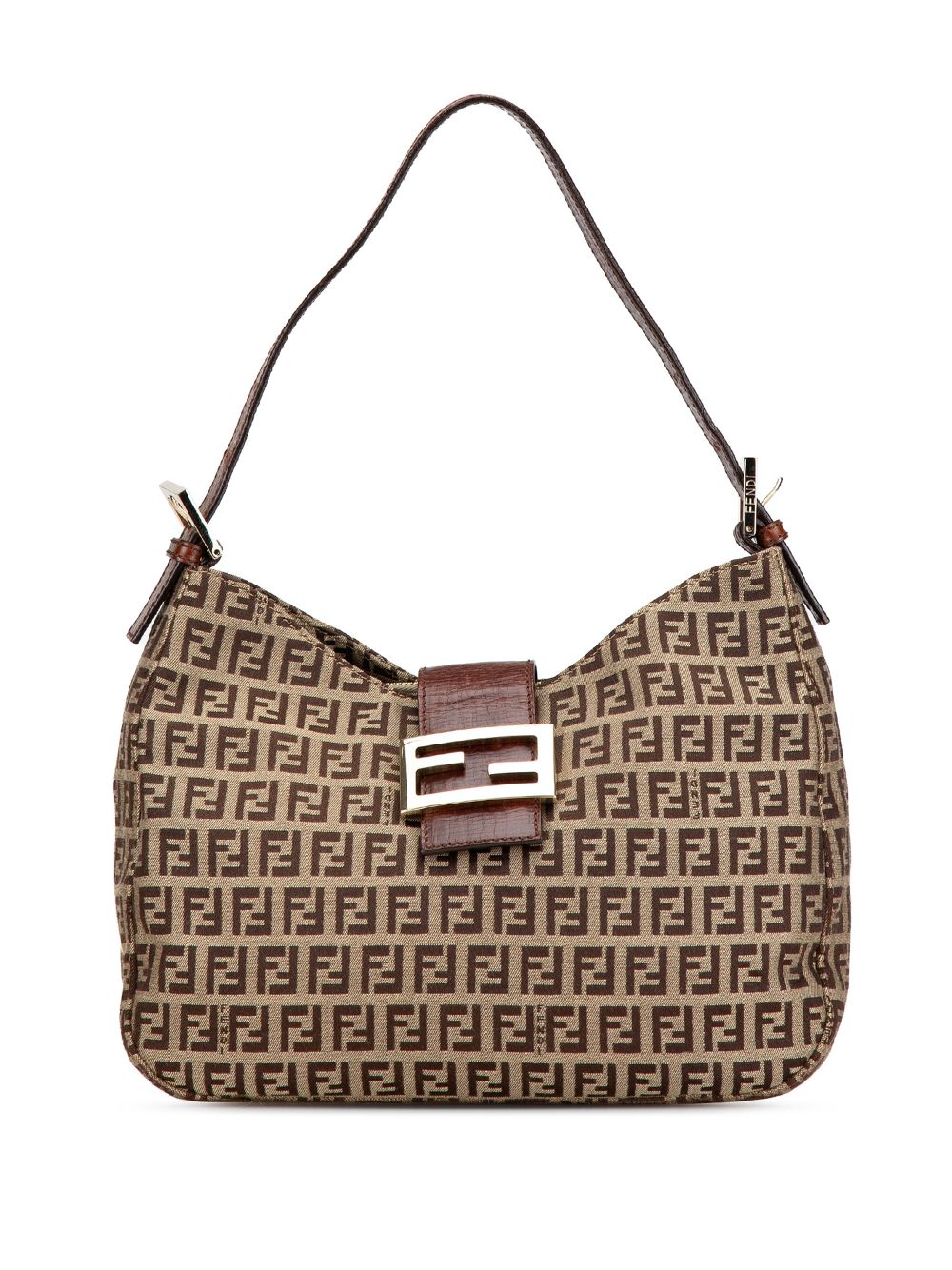 Fendi Pre-Owned 2000-2010 Zucchino Canvas shoulder bag - Brown