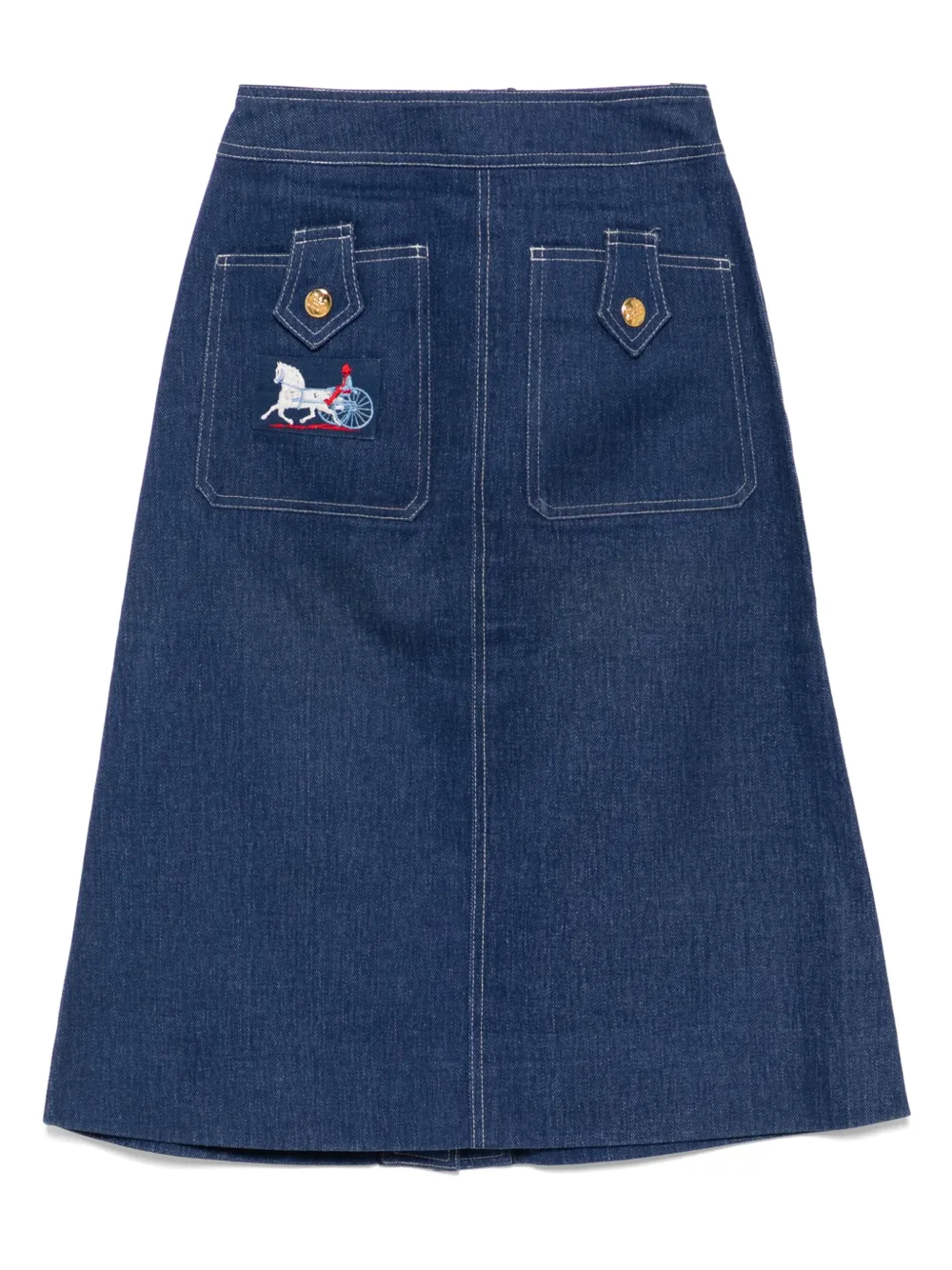 Céline Pre-Owned 1990-2000 denim rok - Blauw