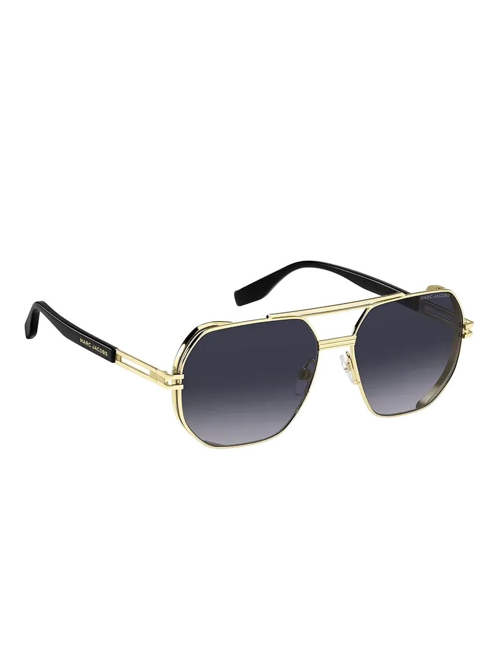 Marc Jacobs Eyewear Zonnebril met achthoekig montuur Goud
