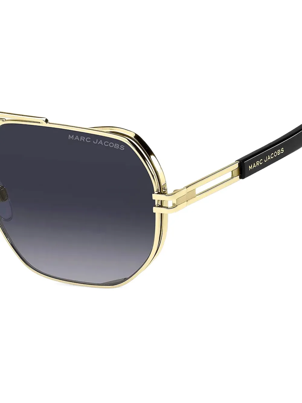 Marc Jacobs Eyewear Zonnebril met achthoekig montuur Goud