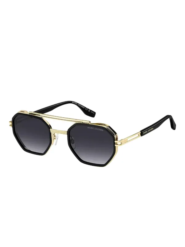 Marc Jacobs Eyewear geometric-frame Sunglasses | Gold  display picture 1